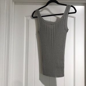 NWOT Lafayette 148 silver sweater.